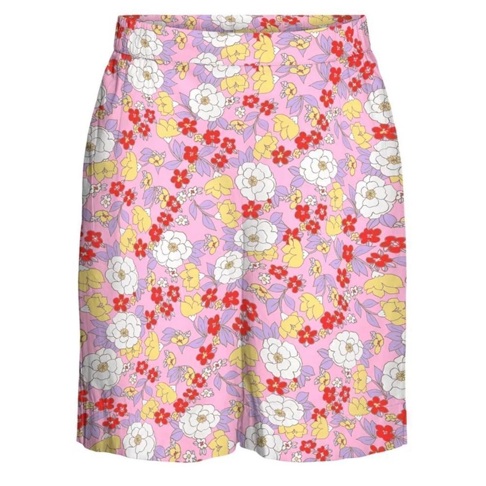 Vero Moda Floral High Waist Pull On Cotton Shorts XS NWOT Summer Boho